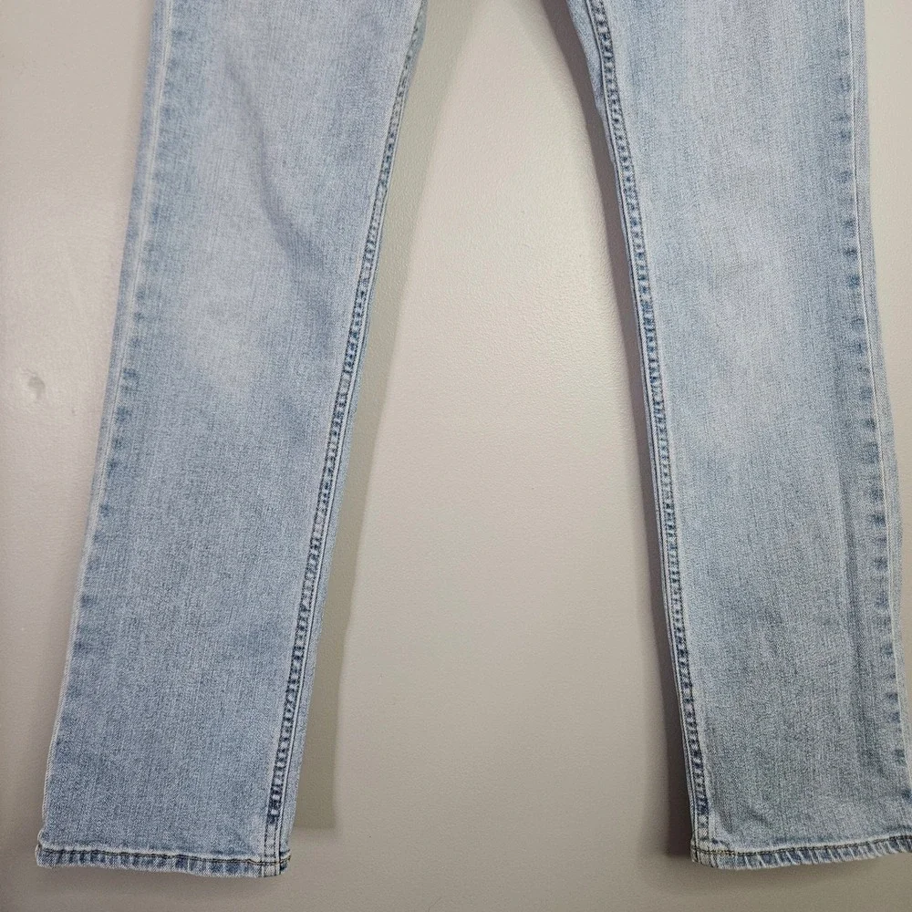 Hollister SlimStraight‎ Epic Flex Distressed Light Blue Denim Jeans Mens 29x32